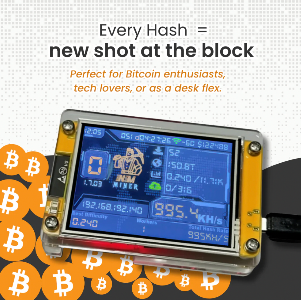 Low-Power Bitcoin Solo Miner (Plug-and-Play, Silent)
