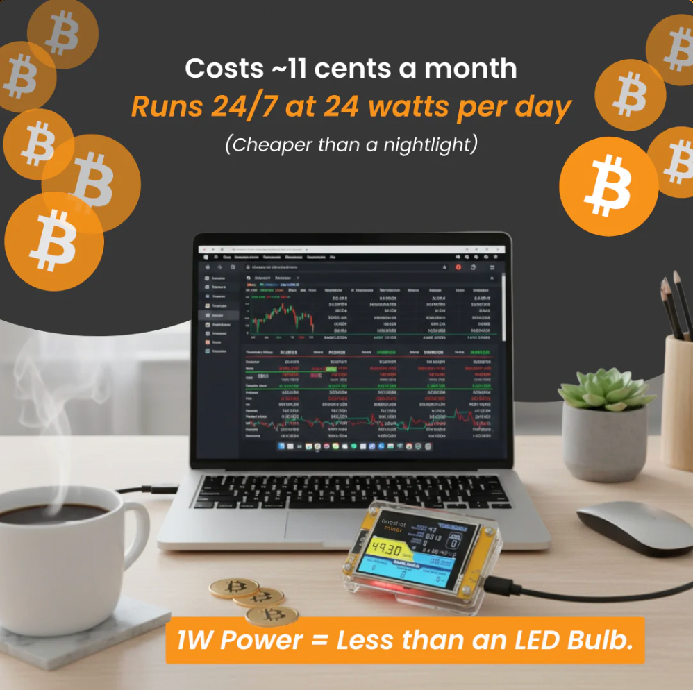 Low-Power Bitcoin Solo Miner (Plug-and-Play, Silent)